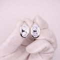 Luno Vertical Two-Stone Bezel Studs
