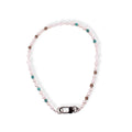 Ghost Pearl Necklace w/ Turquoise & Smoky Quartz