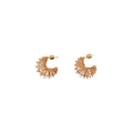 Scultural Half Moon Hoops