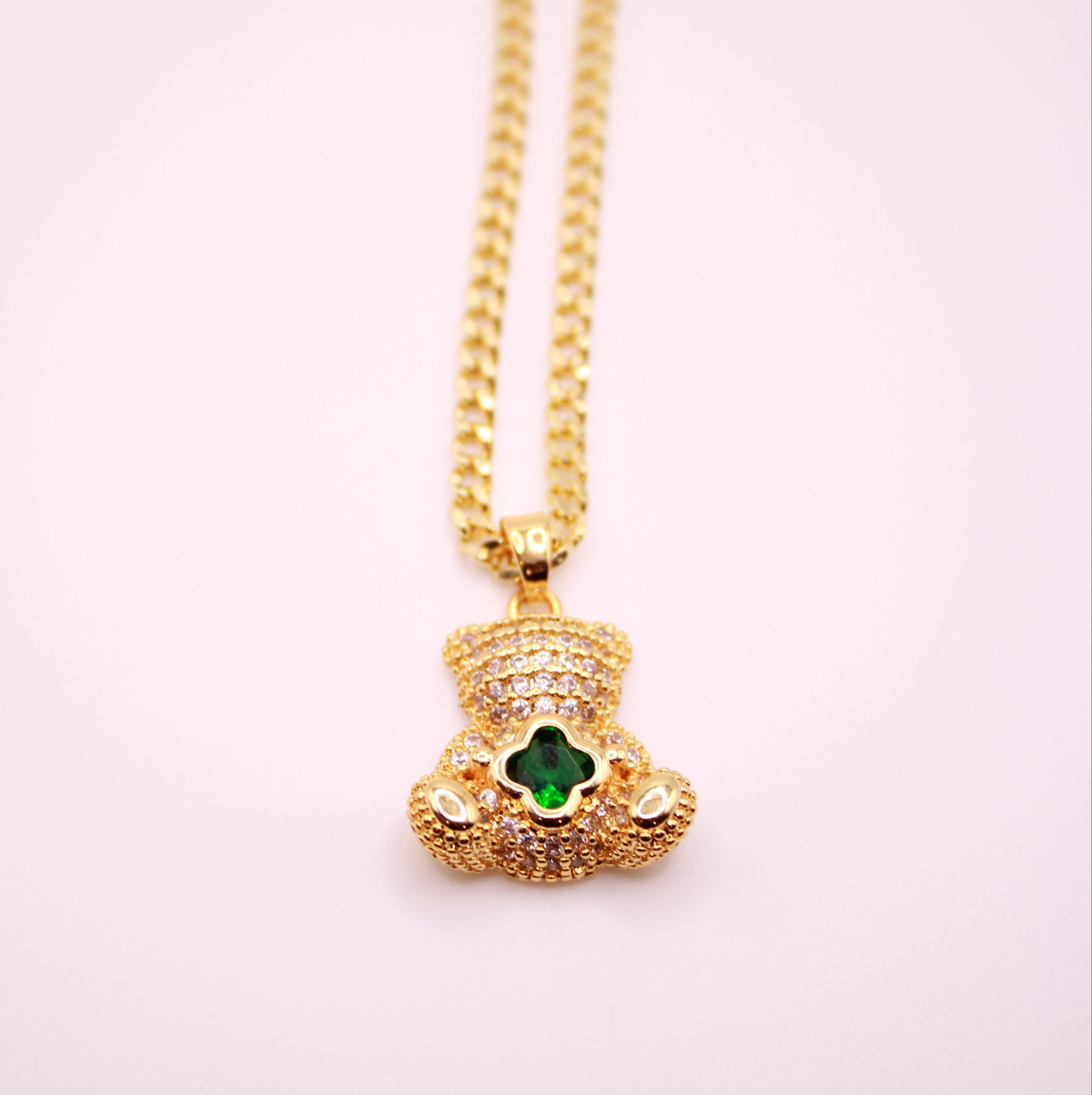 Teddy Bear Pendant Necklace