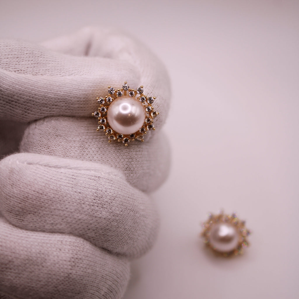 Pearl Star Earrings
