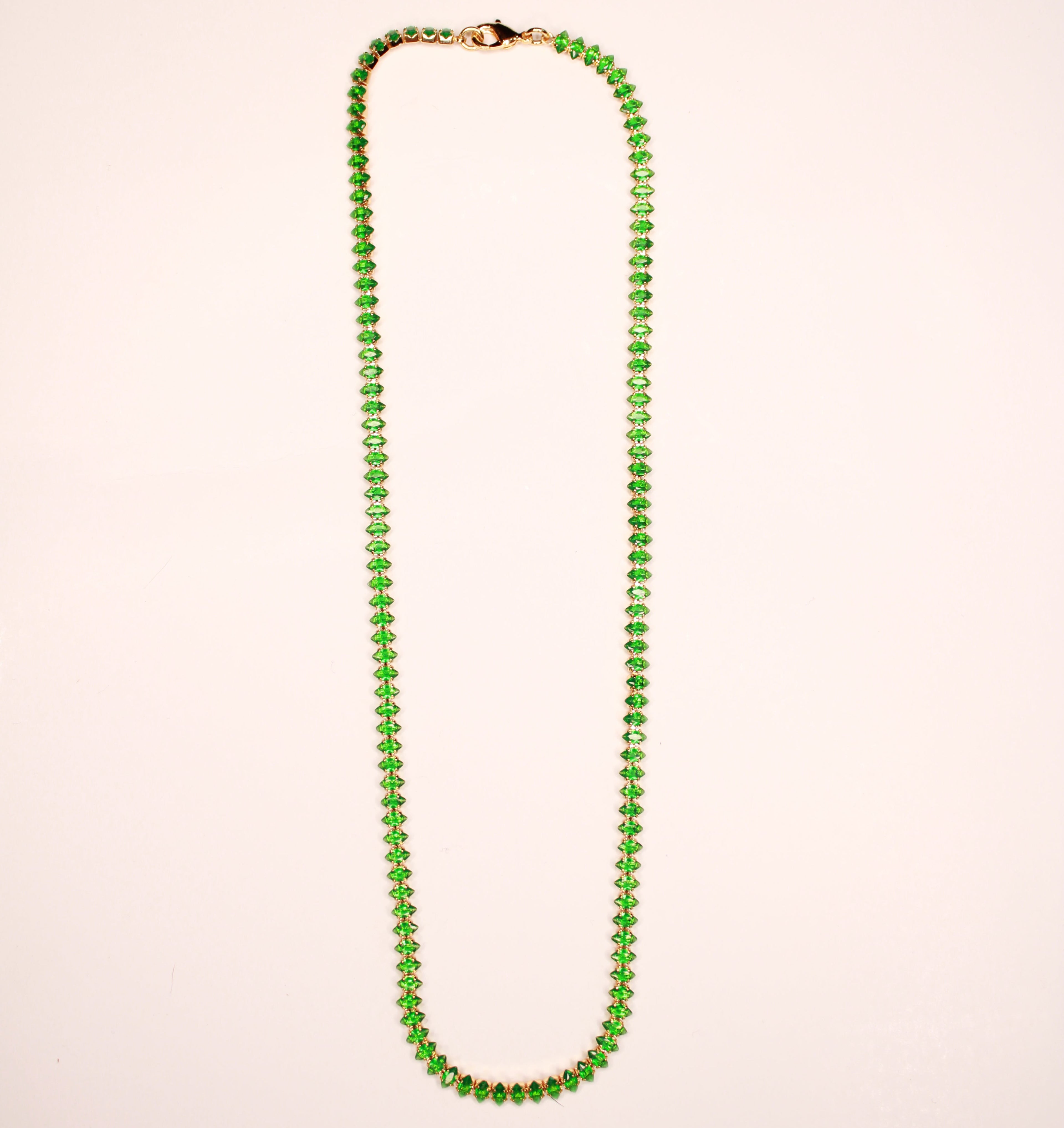 Emerald Tennis Necklace