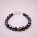 Tahitian Black Pearl & Amethyst Bracelet