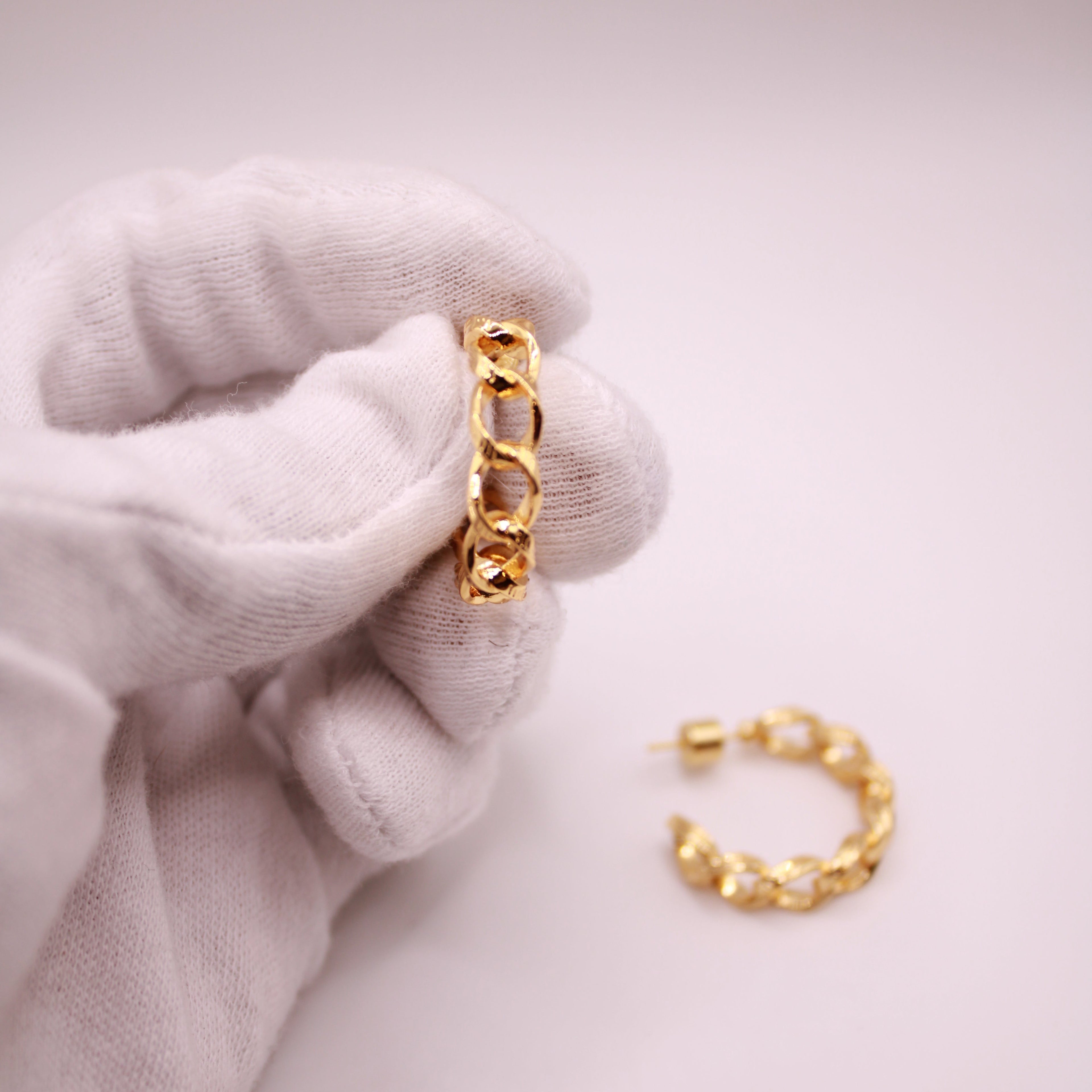 Chain Hoop Earrings