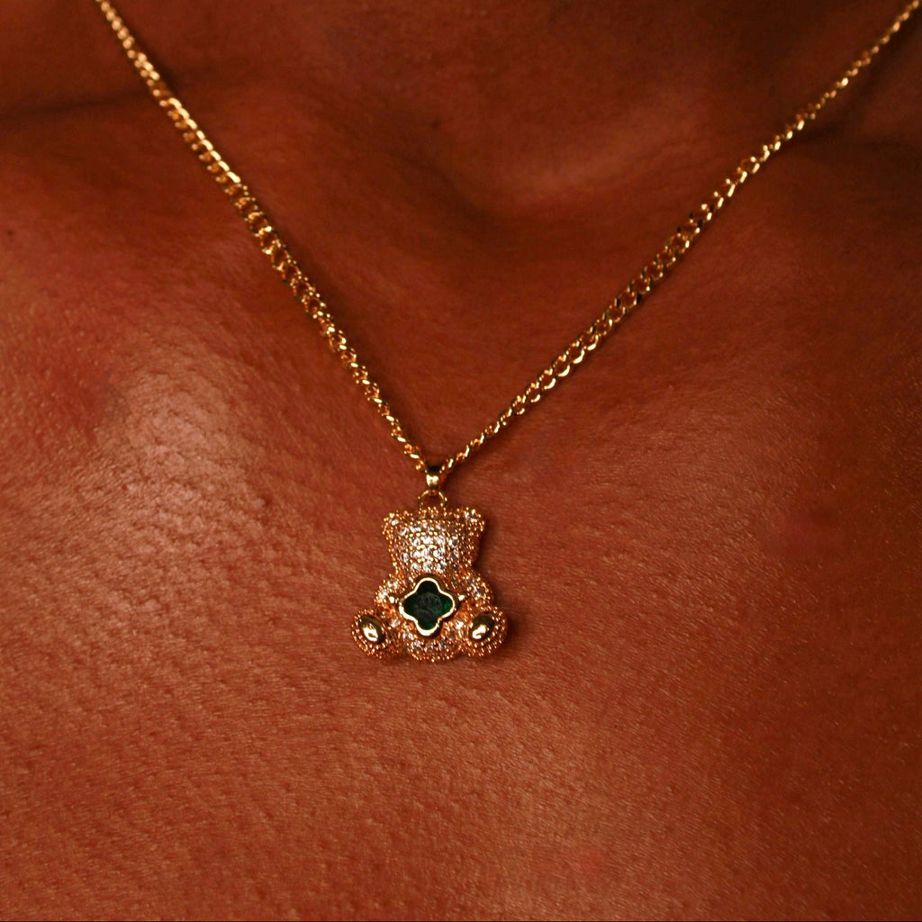 Teddy Bear Pendant Necklace