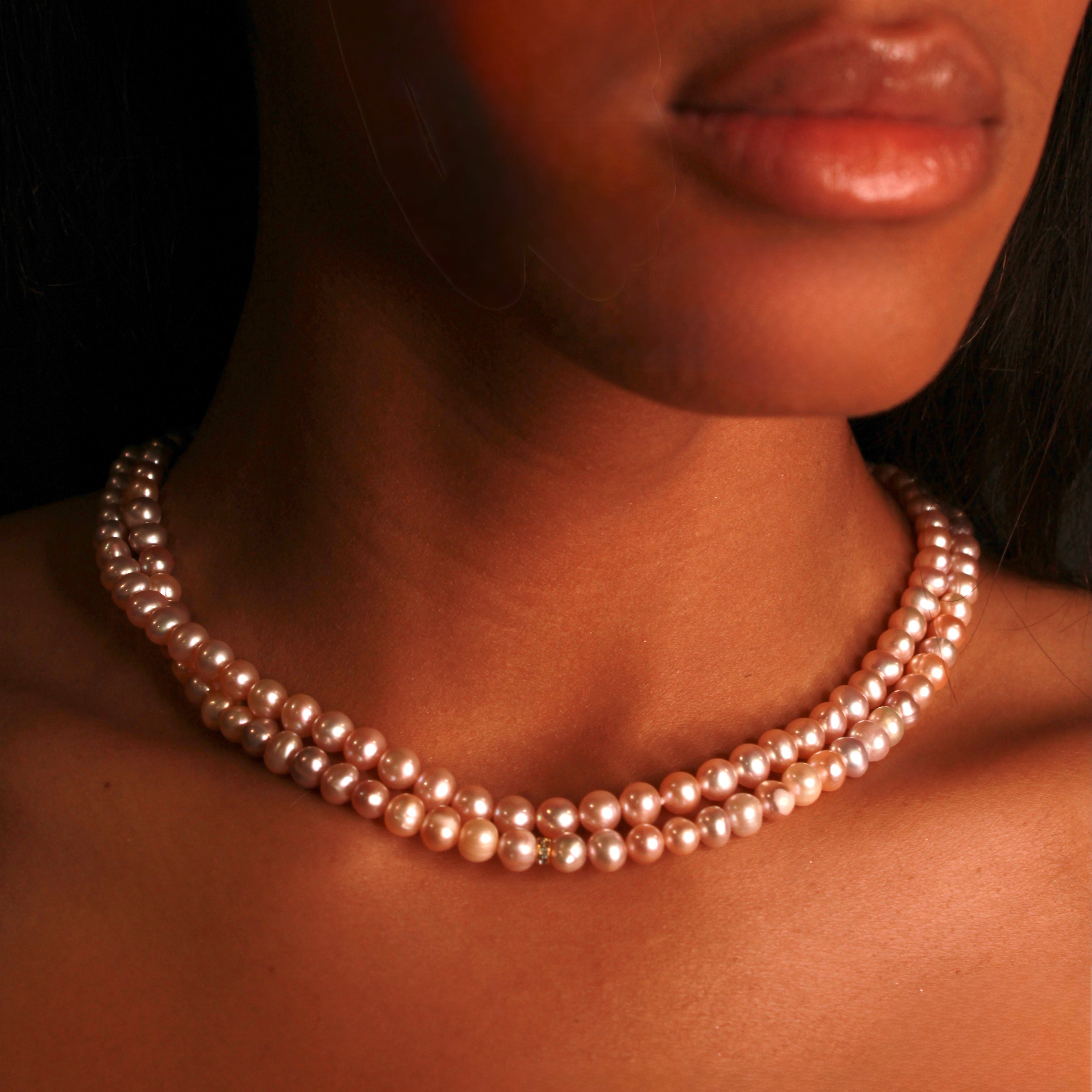 Rose Pearl Necklace