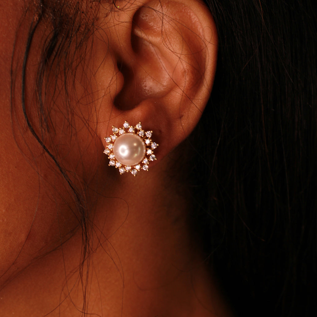 Pearl Star Earrings