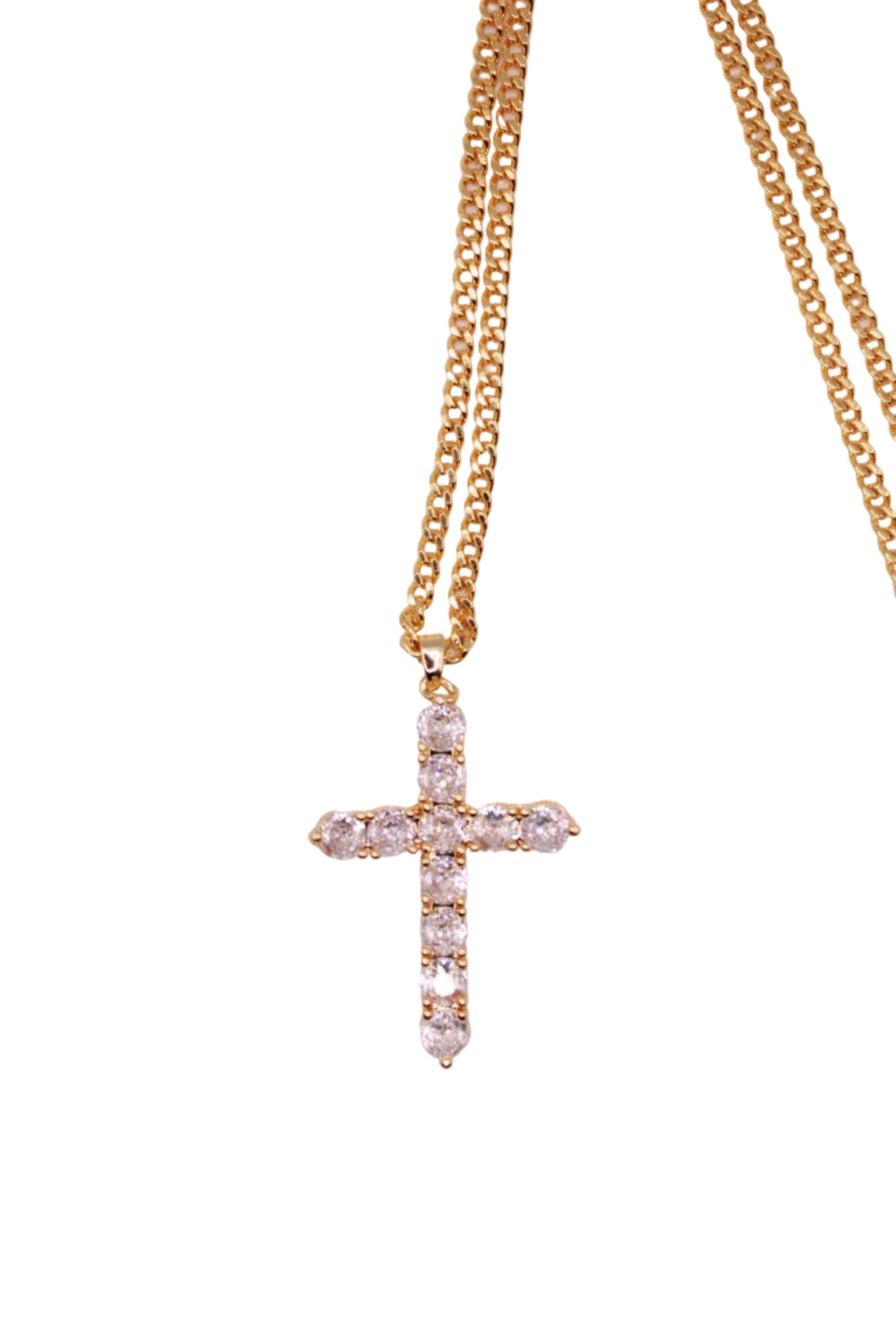 Large Cross Pendant Necklace