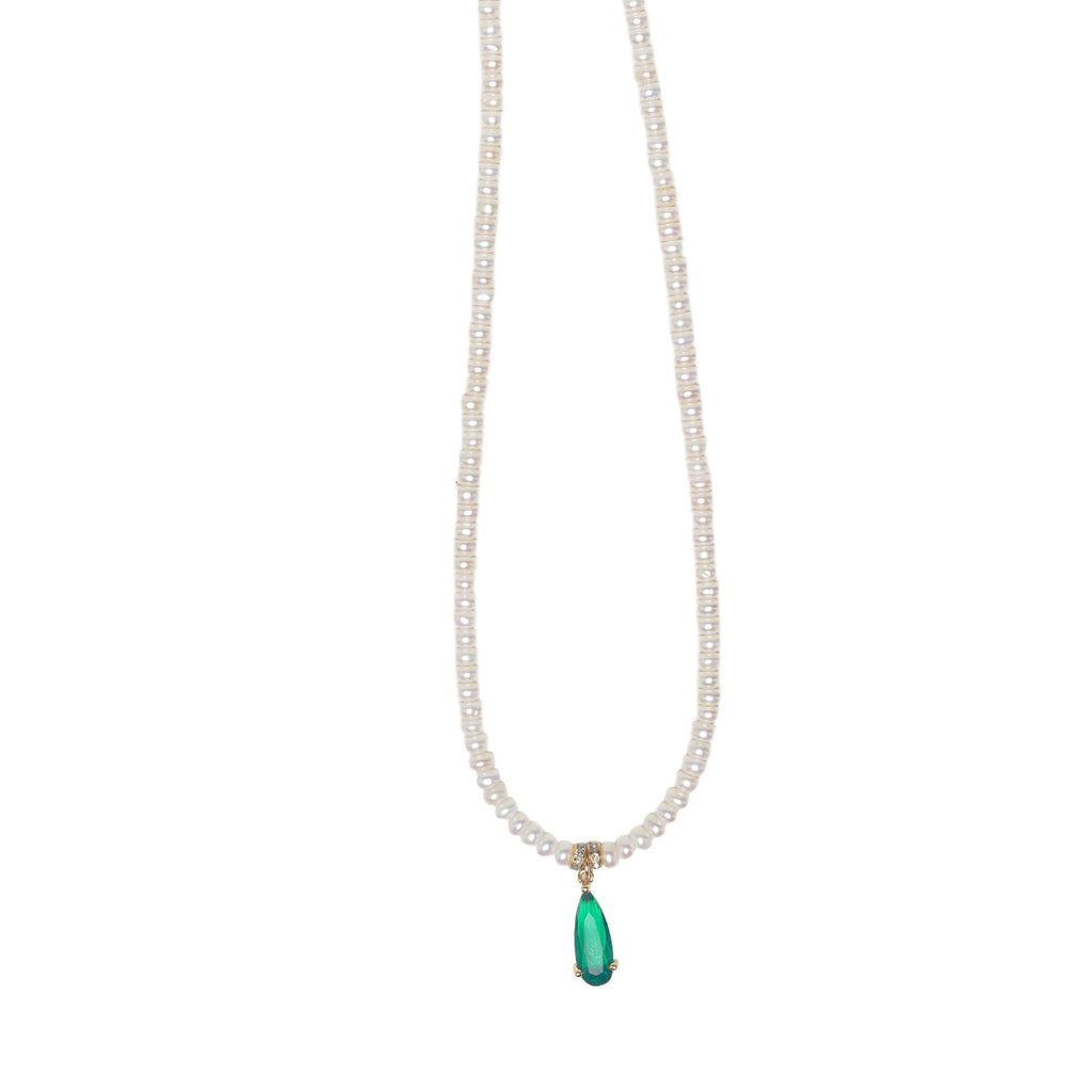 Perfect Pearl Necklace with Teardrop Pearl
