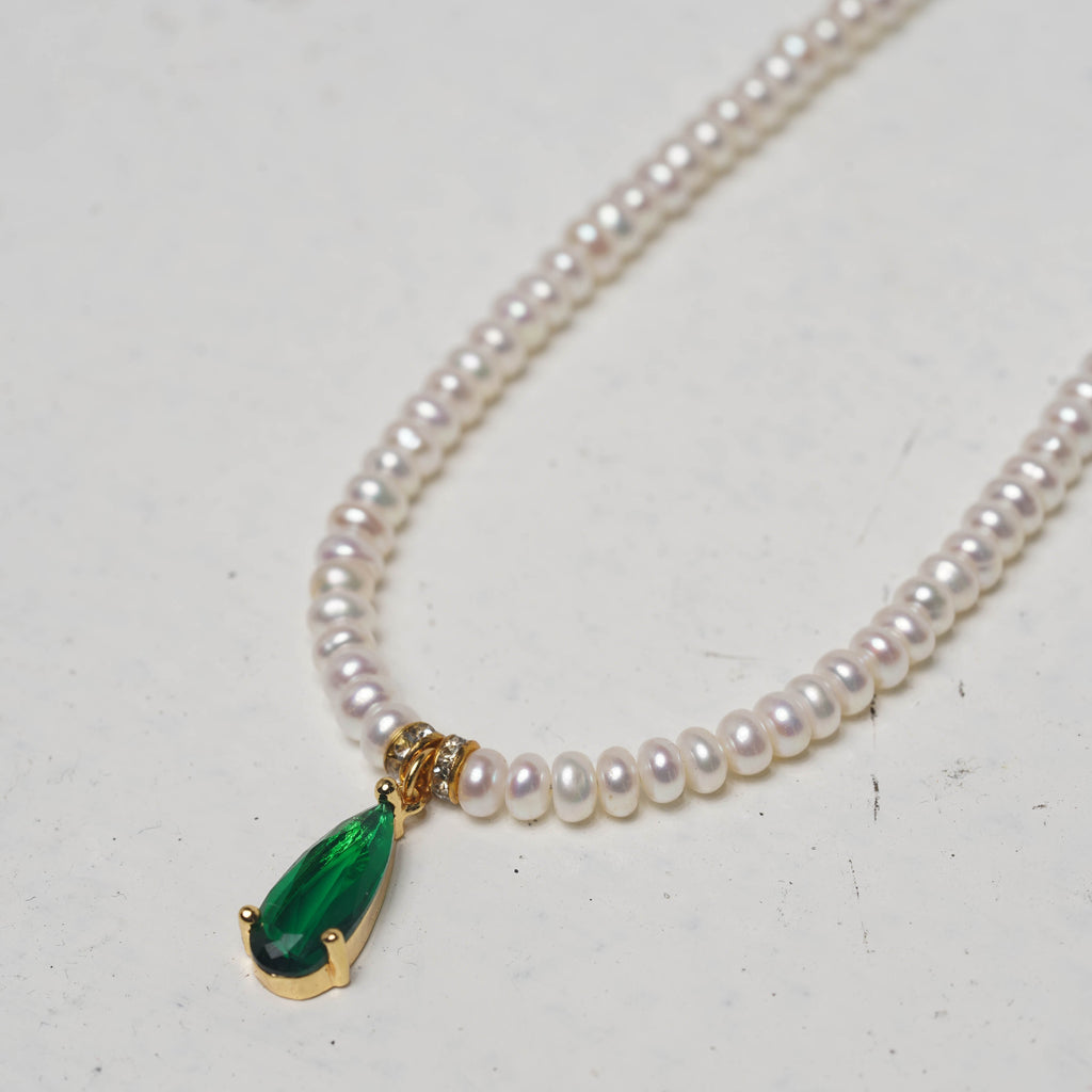 Perfect Pearl Necklace with Teardrop Pearl